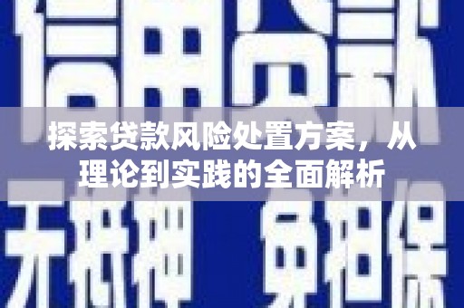 拜泉探索贷款风险处置方案，从理论到实践的全面解析