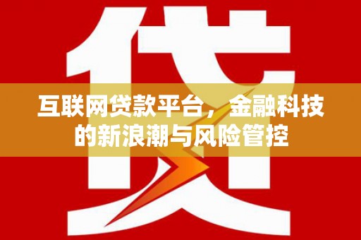 拜泉互联网贷款平台，金融科技的新浪潮与风险管控
