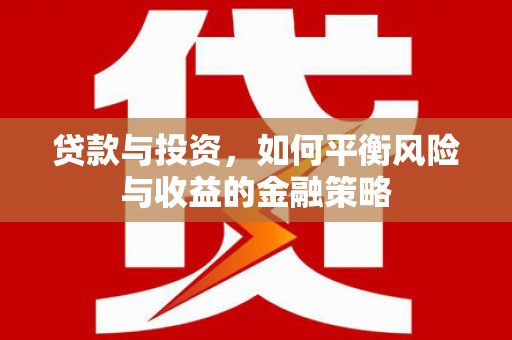 拜泉贷款与投资，如何平衡风险与收益的金融策略