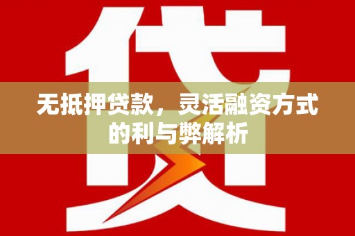 拜泉无抵押贷款，灵活融资方式的利与弊解析